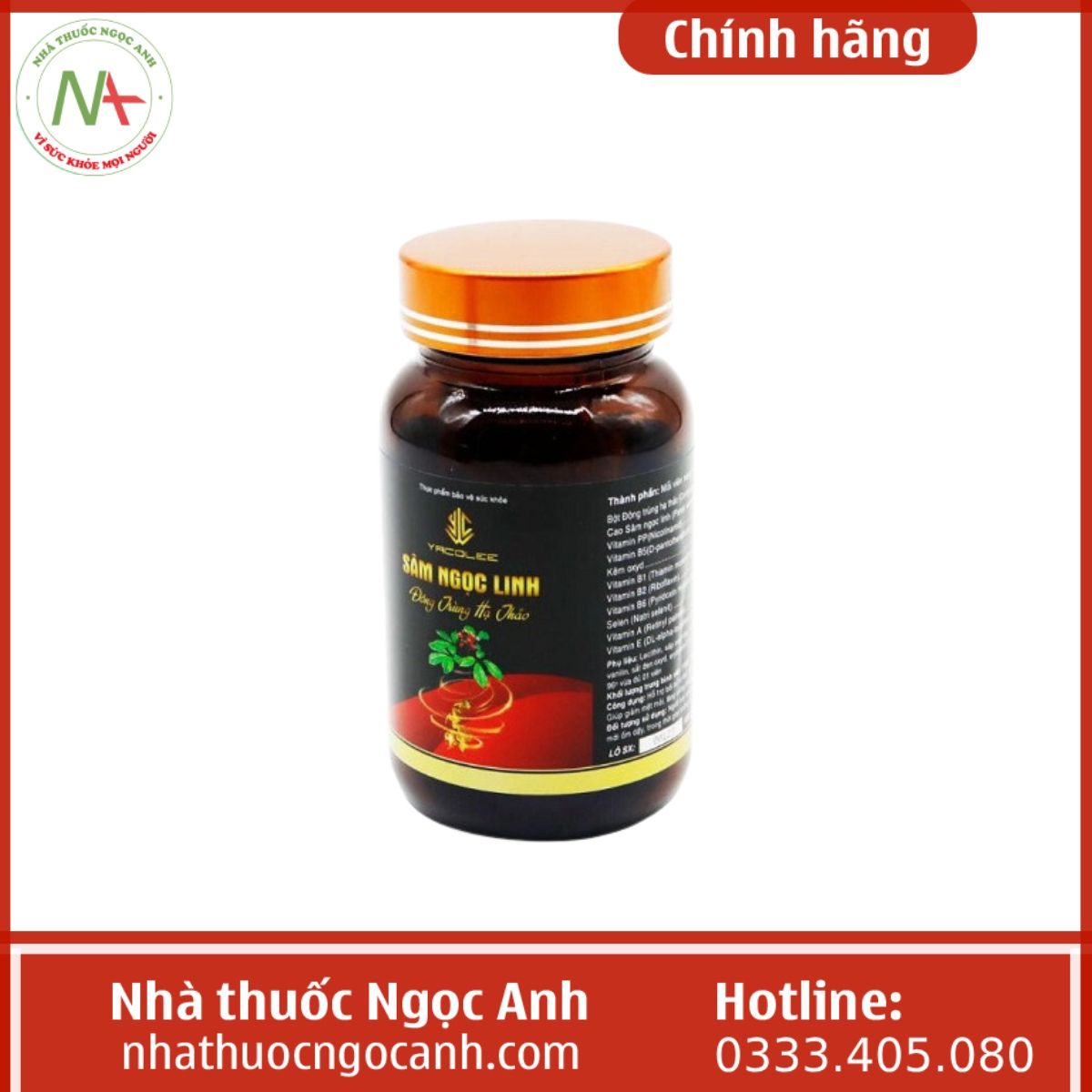 Yacolee Sâm Ngọc Linh Đông Trùng Hạ Thảo