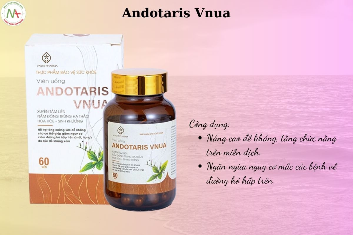 Tác dụng của Andotaris Vnua