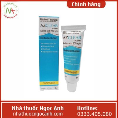 Kem dưỡng da Azclear (Azelaic Acid 20%) có tác dụng gì, giá bao nhiêu?