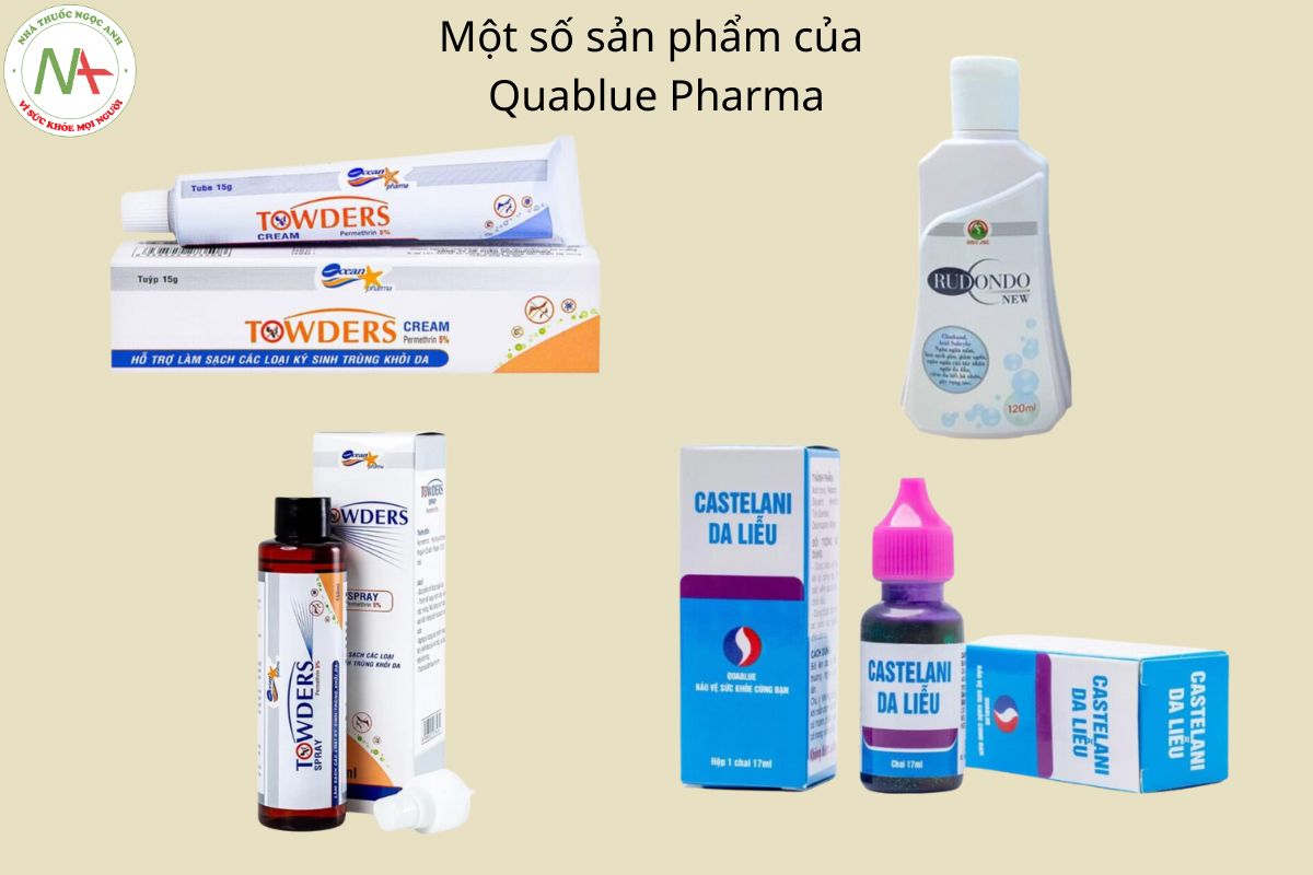 Một số sản phẩm của Công ty TNHH Dược mỹ phẩm Quang Xanh