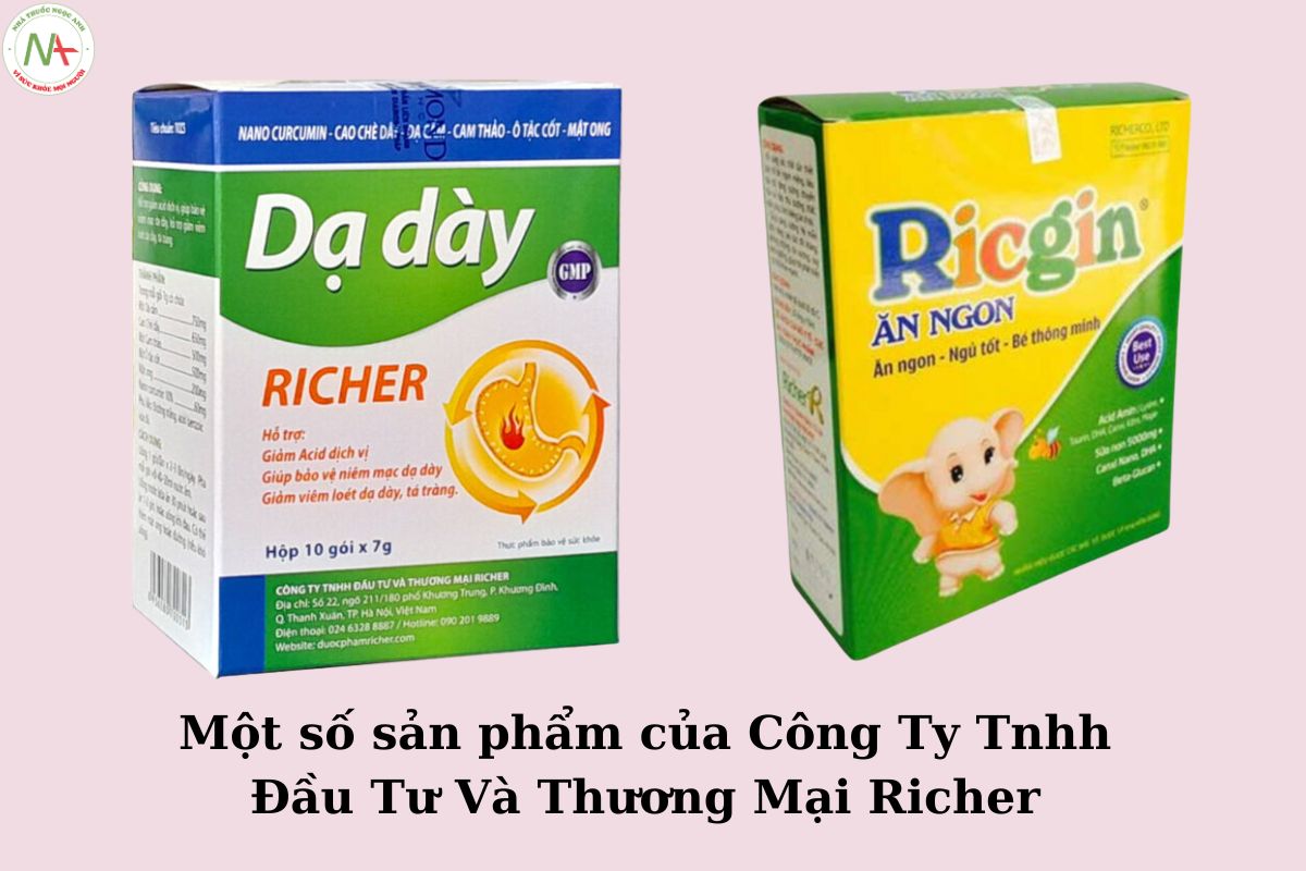 Một số sản phẩm của Công Ty Tnhh Đầu Tư Và Thương Mại Richer