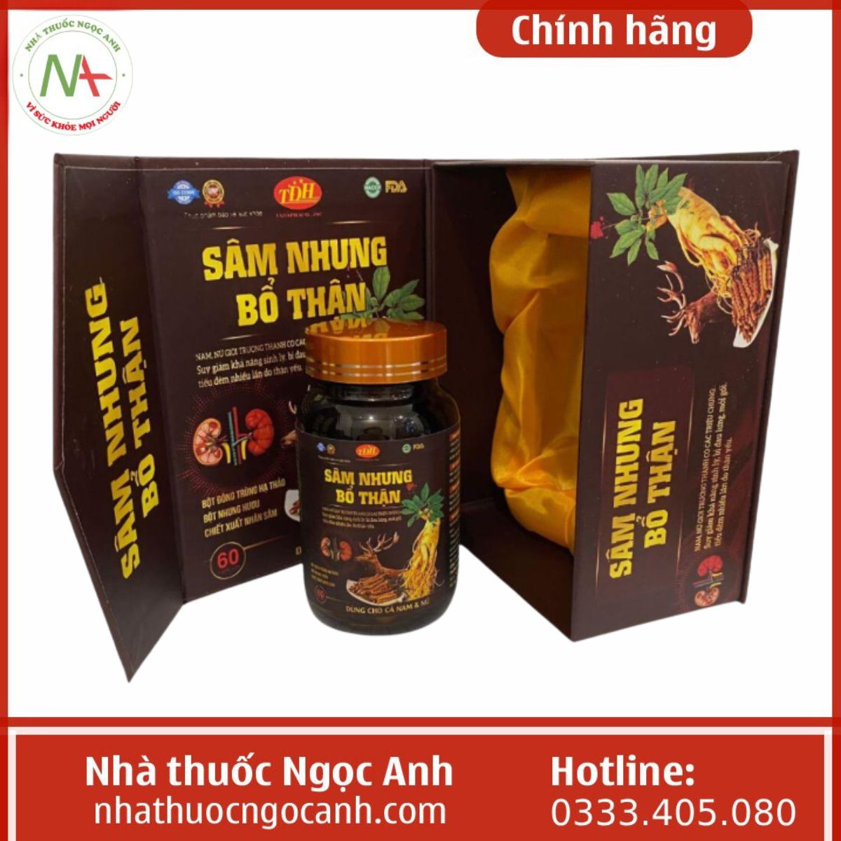 Sâm nhung bổ thận Tadaphaco