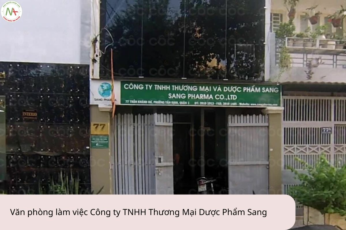 Văn phòng Công ty TNHH Thương Mại Dược Phẩm Sang