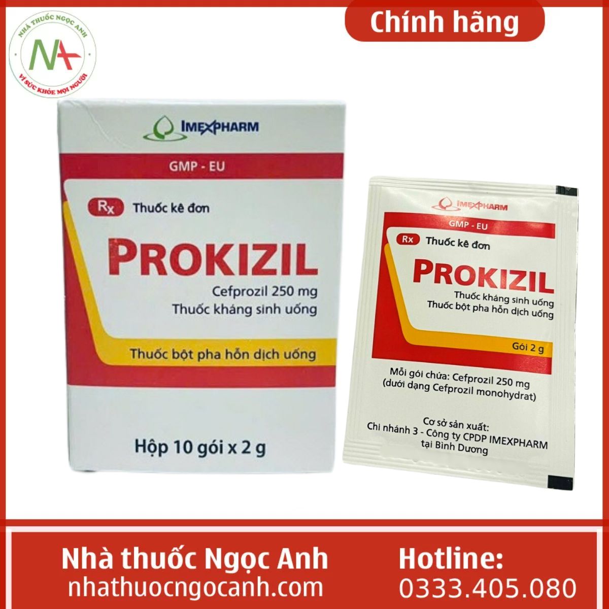 Prozil Thuốc Prokizil 250mg (Cefprozil) tác dụng gì, giá bao nhiêu, mua ở đâu?