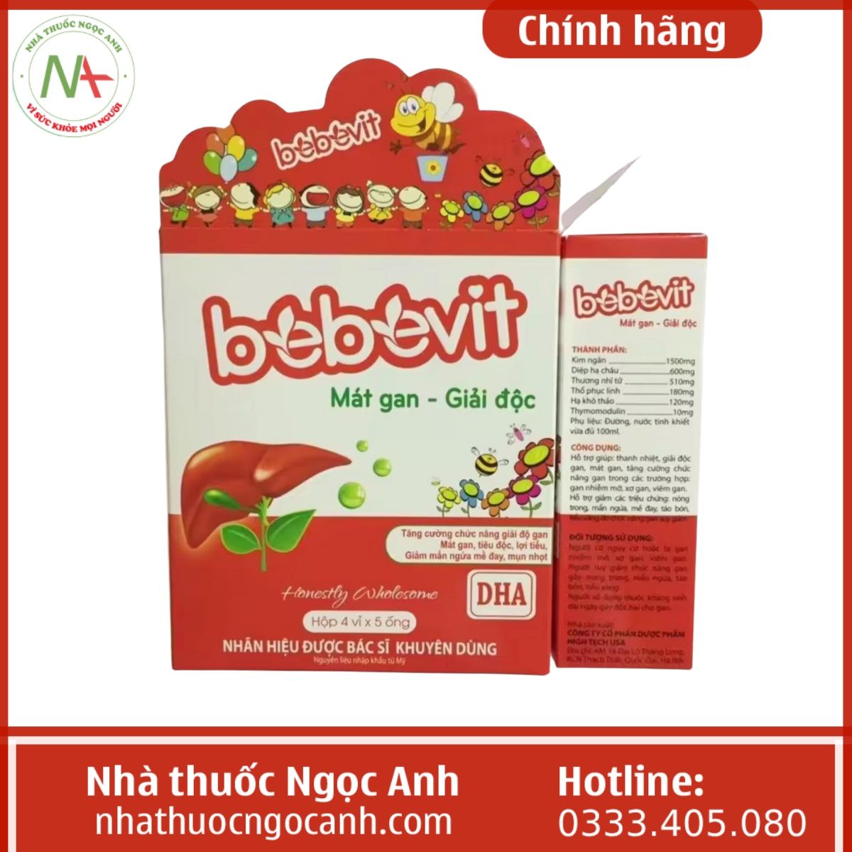 Bebevit Mát gan - Giải độc