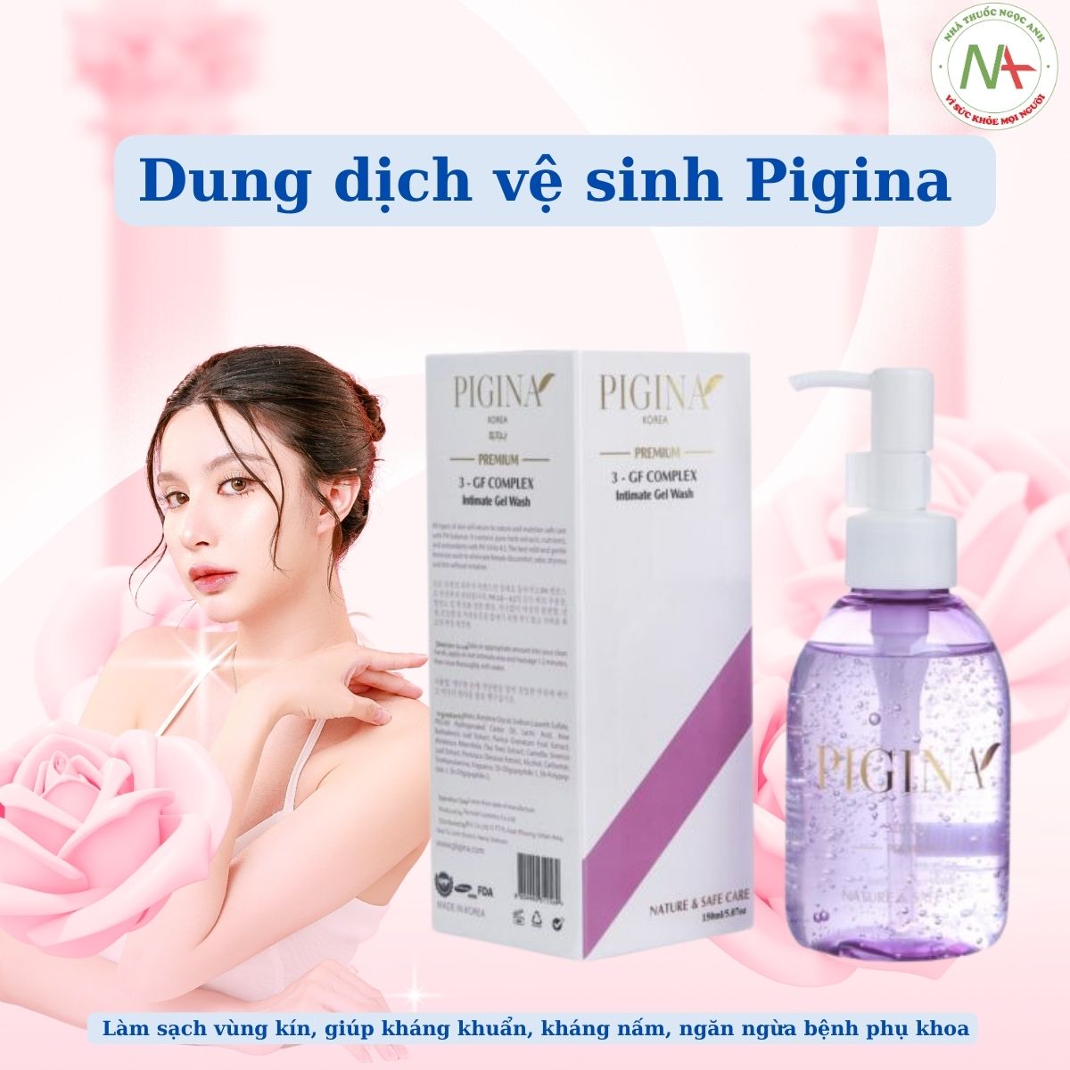 Dung dịch vệ sinh Pigina 150ml 