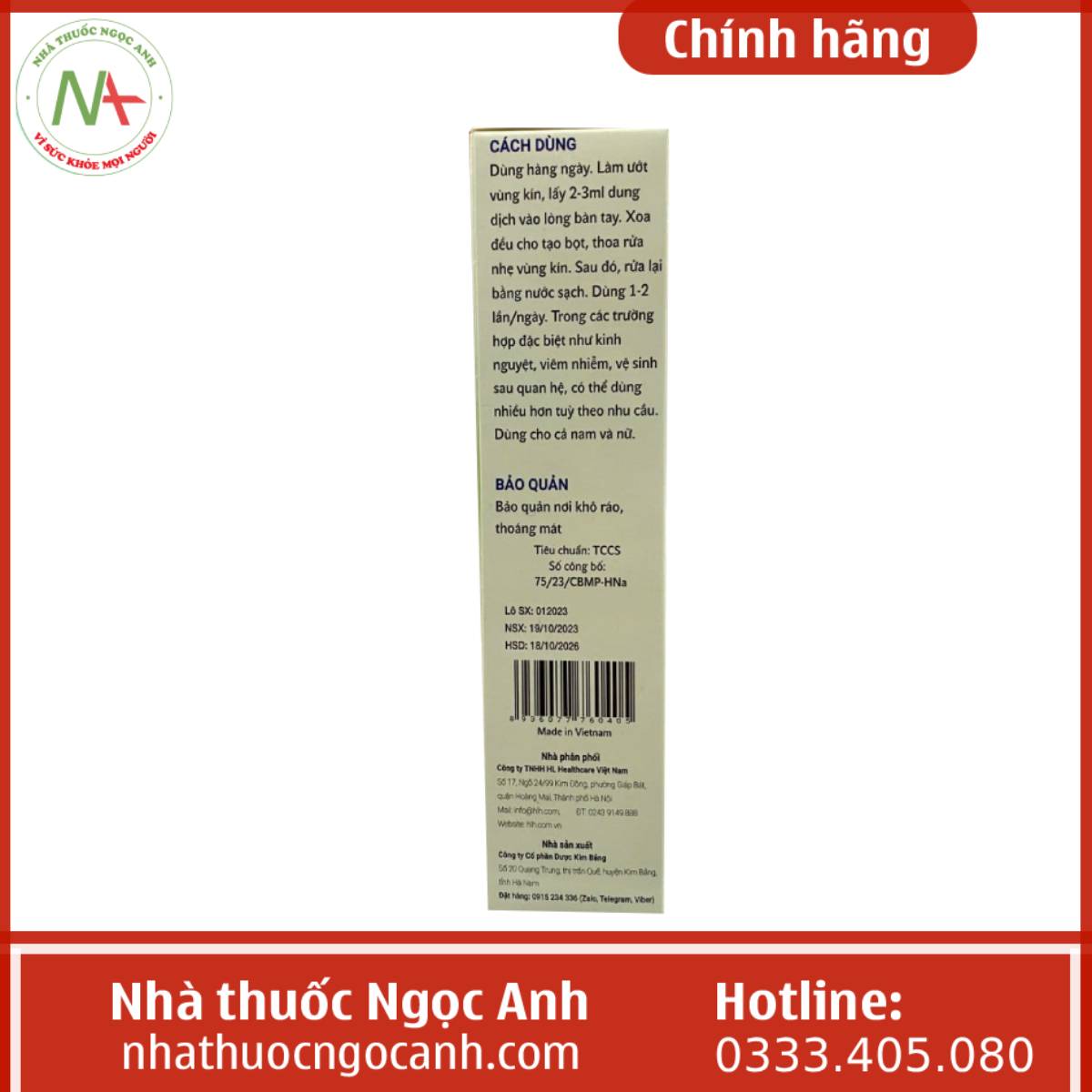 Gel vệ sinh phụ nữ Vieva Tinh chất Aloe Vera 120ml