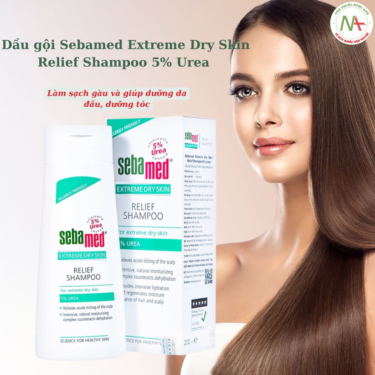 Sebamed Extreme Dry Skin Relief Shampoo 5% Urea 200ml