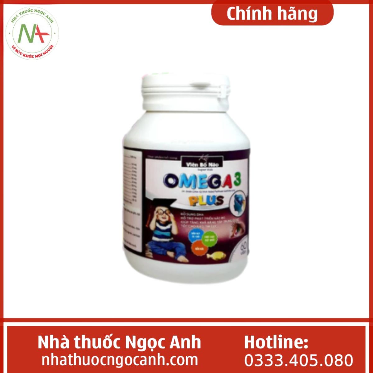 Viên bổ não Super Kids Omega 3 Plus