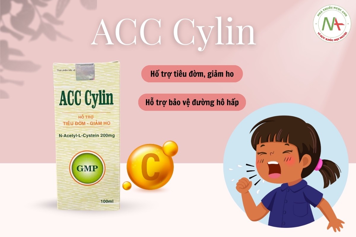 ACC Cylin 3 ACC Cylin hỗ trợ tiêu đờm, giảm ho và bảo vệ đường hô hấp