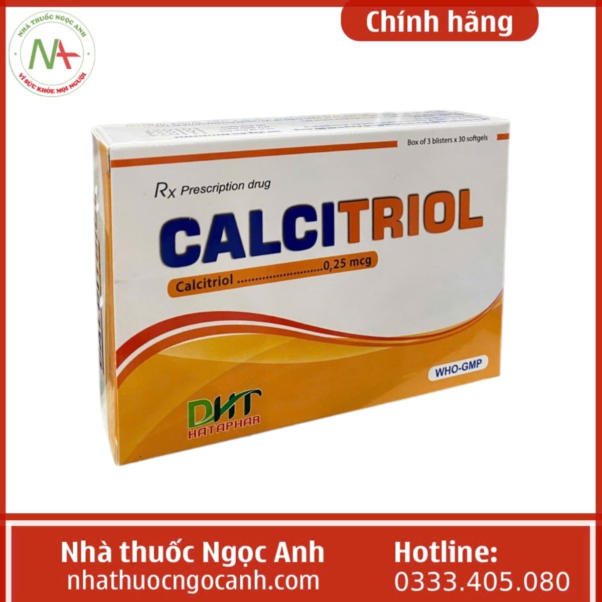 Calcitriol 0.25mcg Dược Hà Tây