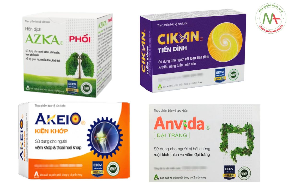 Một số sản phẩm của Công ty Cổ phần Anvy