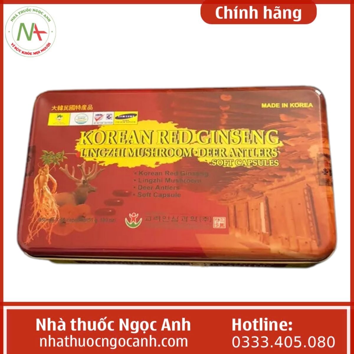 Đạm tổng hợp hồng sâm Lingzhi Mushroom Deer Antlers