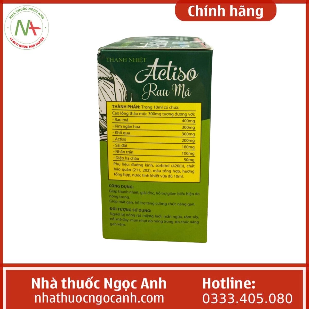 Thanh Nhiệt Actiso Rau Má