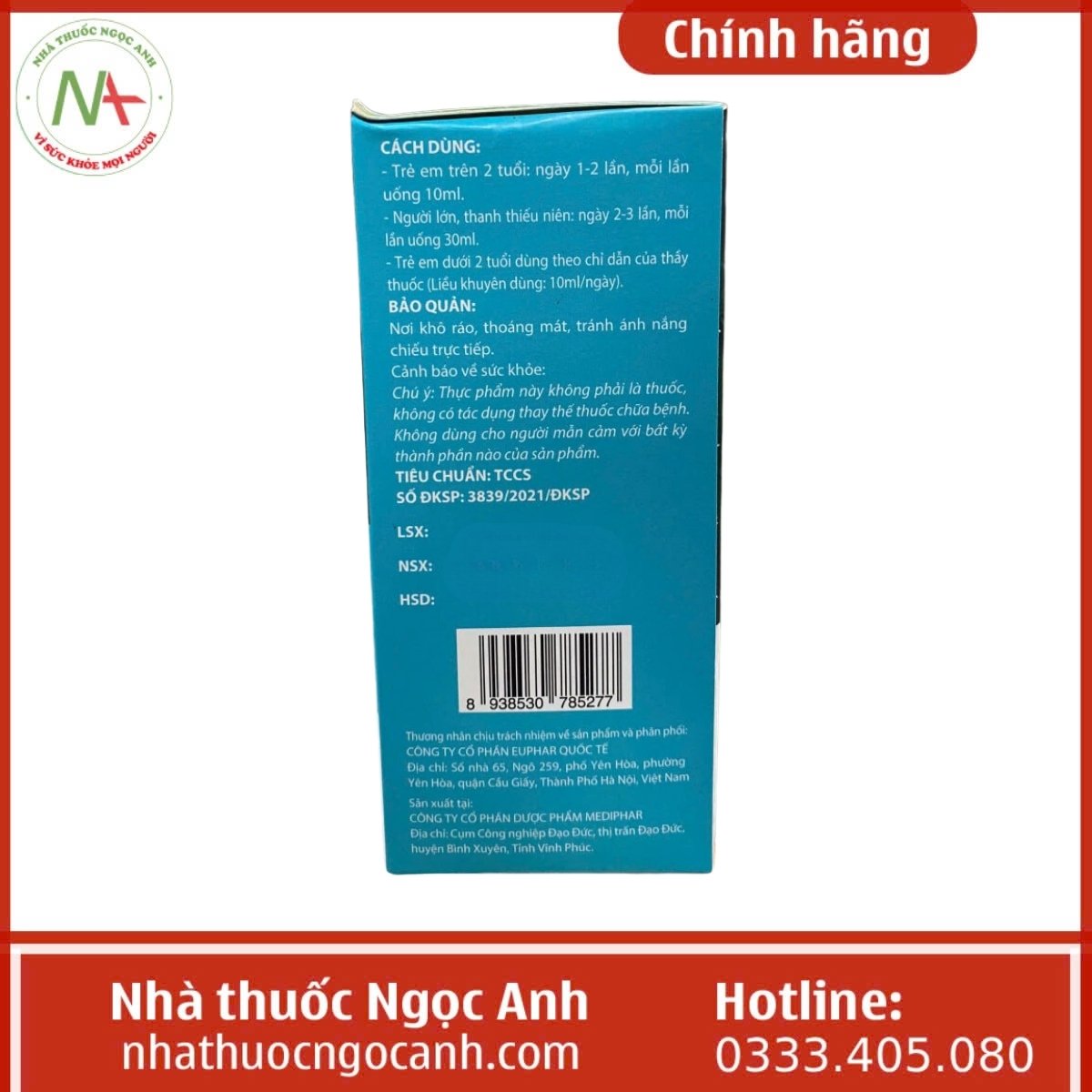 Thanh Nhiệt Giải Độc Gan Euphar