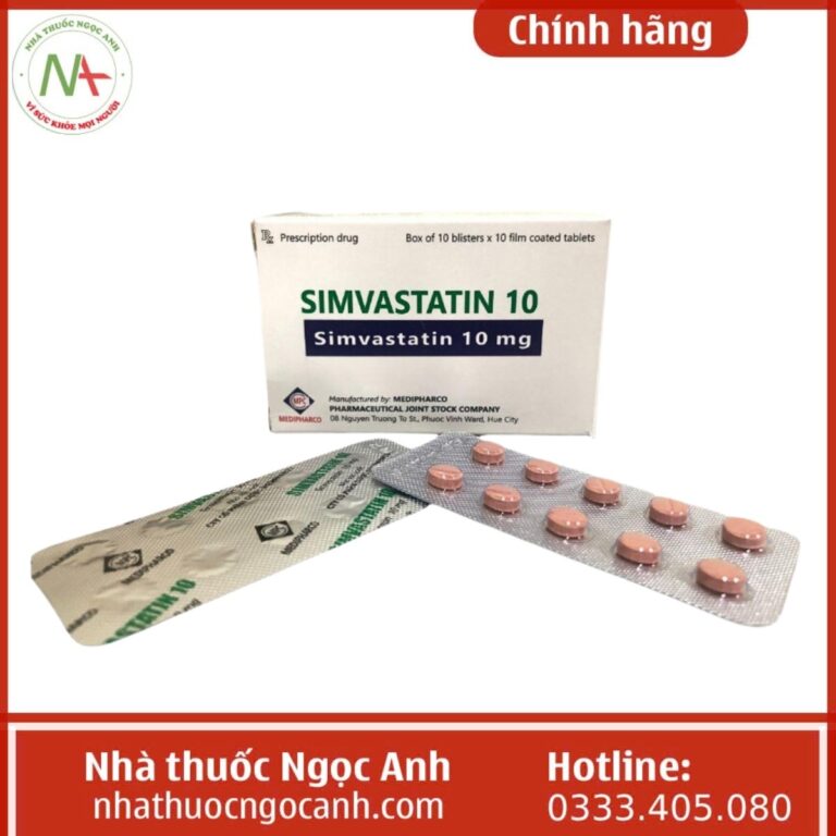  Thuốc Simvastatin 10 Medipharco