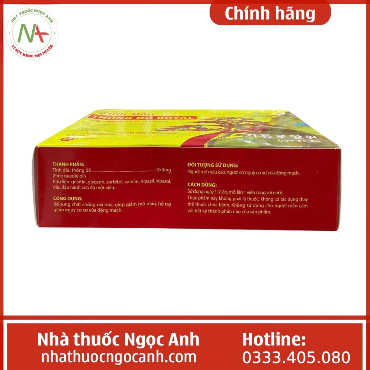 Tinh Dầu Thông Đỏ Royal Vitapharm