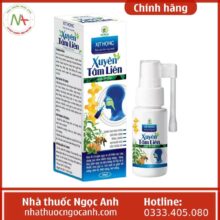 Xịt họng Xuyên Tâm Liên Keo Ong Xanh Nano Bạc