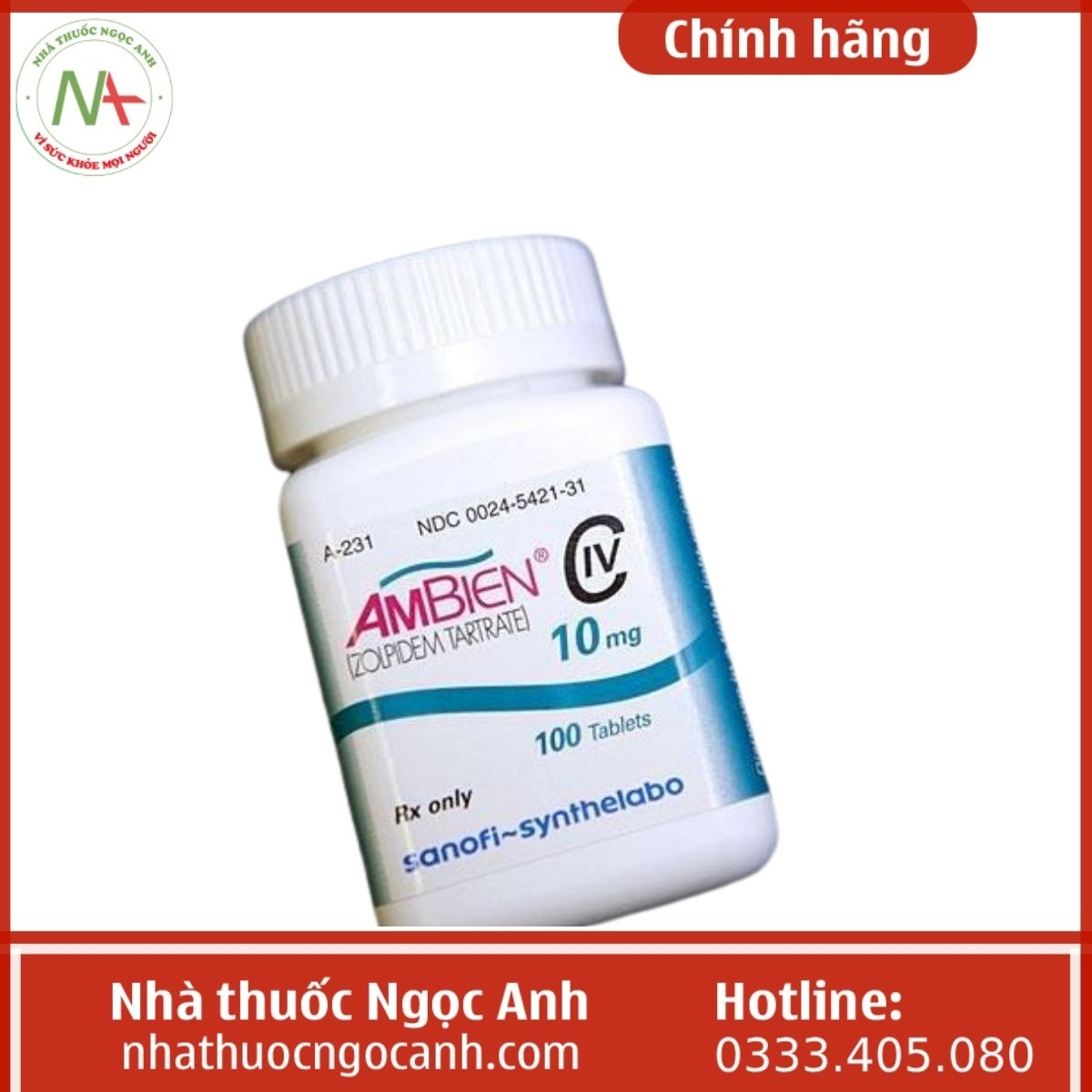 Thuốc Ambien 10mg