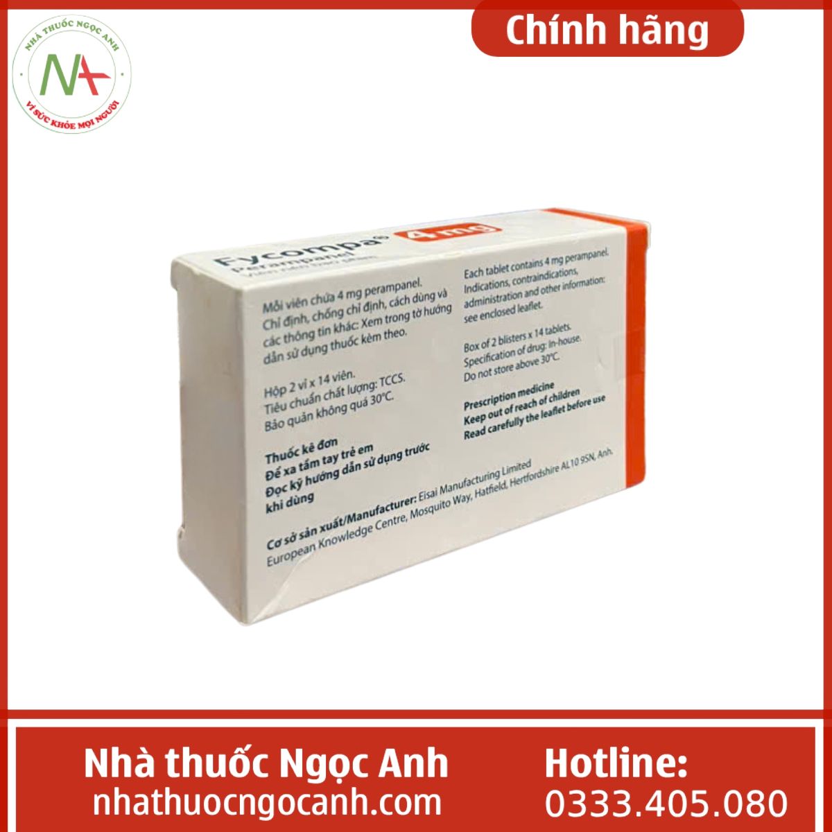 Thuốc Fycompa 4mg