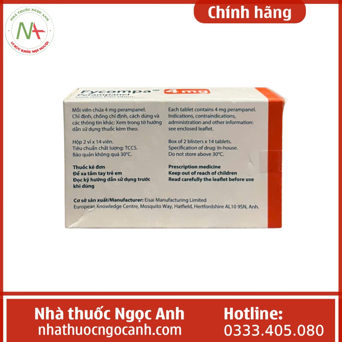 Thuốc Fycompa 4mg