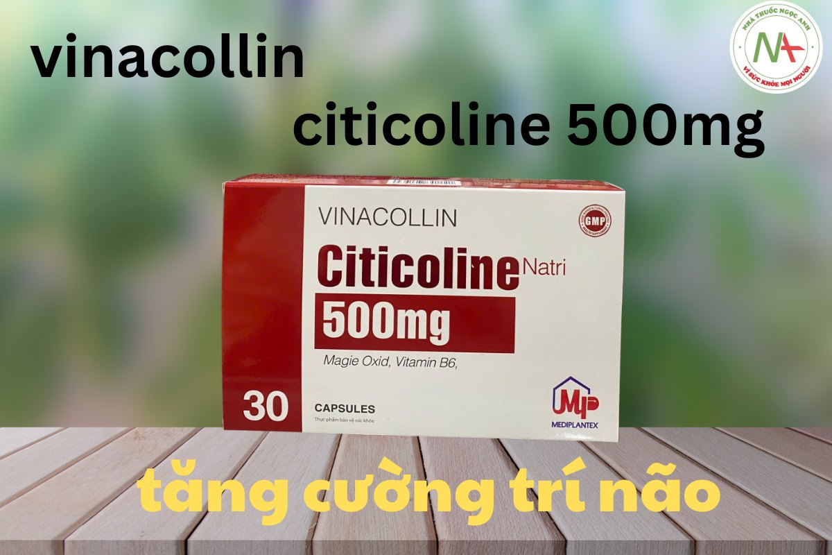 Vinacollin Citicoline 500mg 3 Viên uống Vinacollin Citicoline 500mg