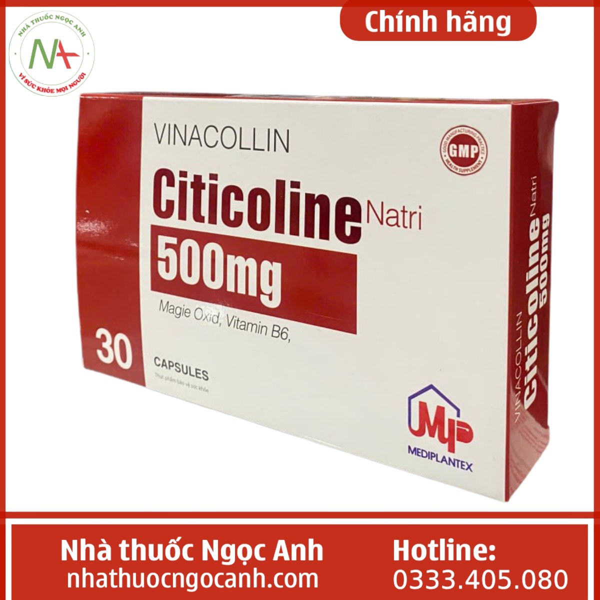 Viên uống Vinacollin Citicoline 500mg
