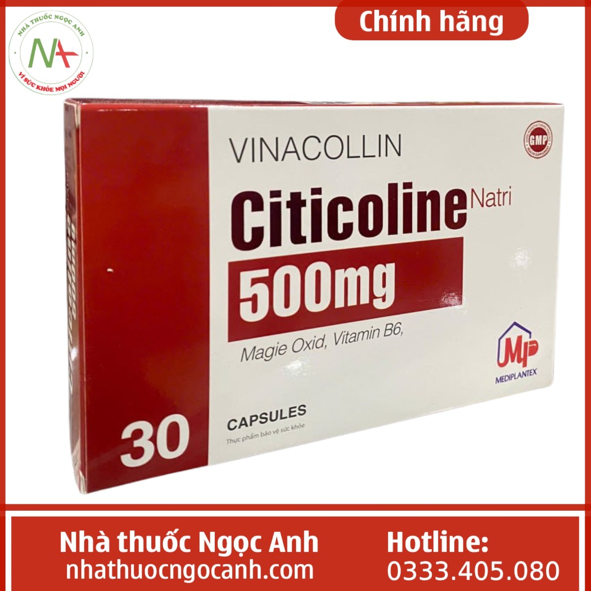 Viên uống Vinacollin Citicoline 500mg