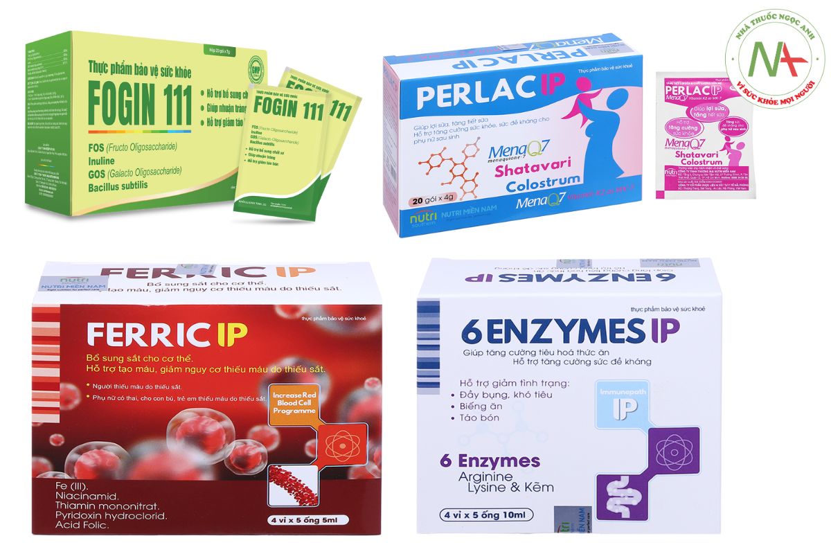 Một số sản phẩm Công ty TNHH Thương Mại Nutri Miền Nam đang phân phối