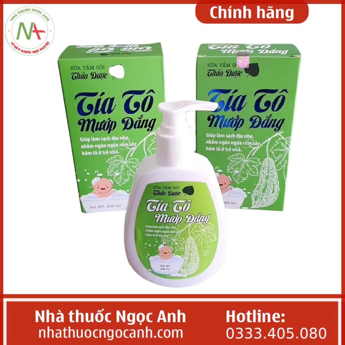 Sữa tắm gội thảo dược Tía Tô Mướp Đắng