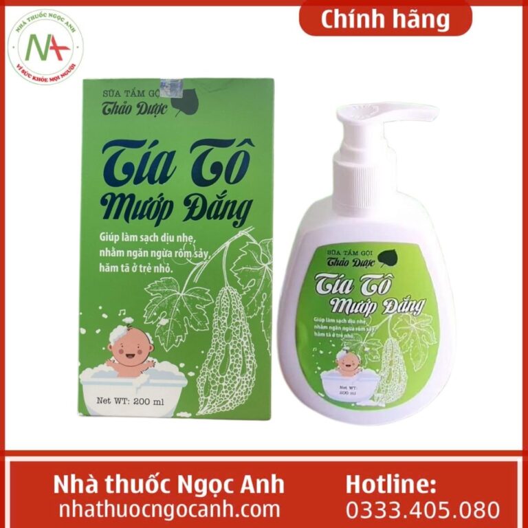 Sữa tắm gội thảo dược Tía Tô Mướp Đắng