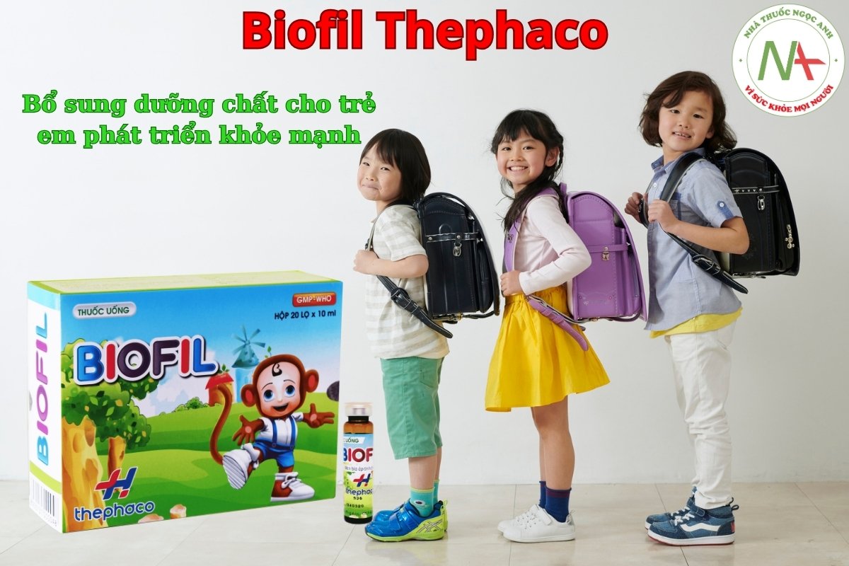 Biofil Thephaco bổ sung dưỡng chất, giúp trẻ phát triển khỏe mạnh