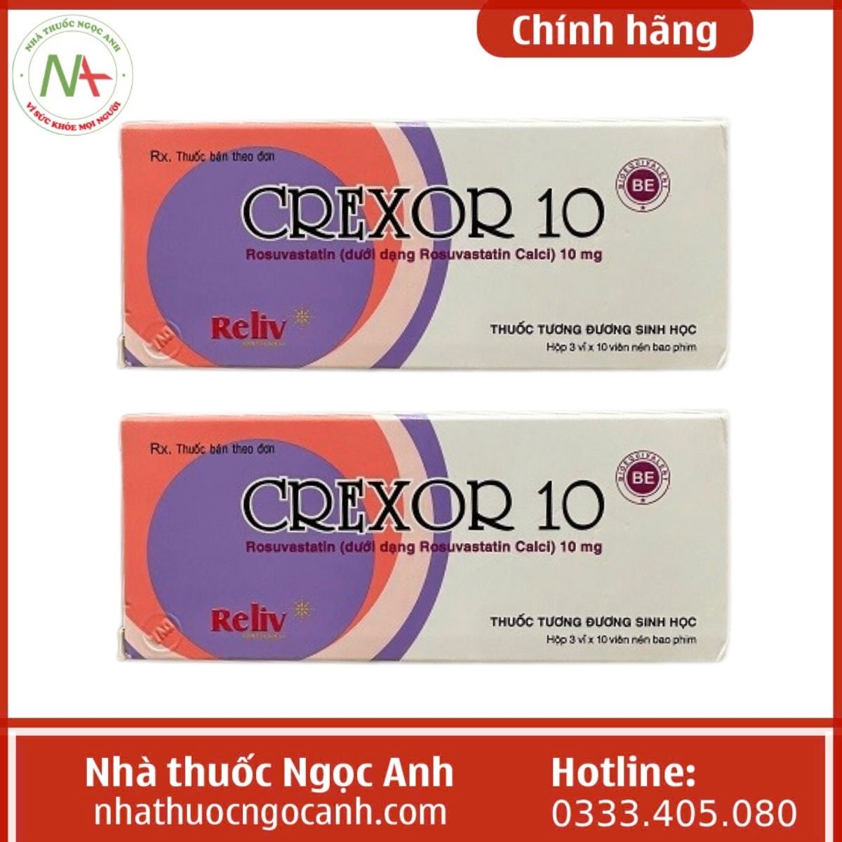 Thuốc Crexor 10mg Reliv