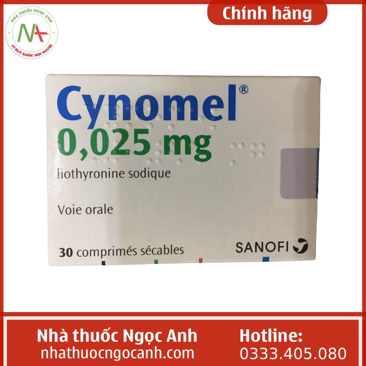 Thuốc Cynomel 0.025mg