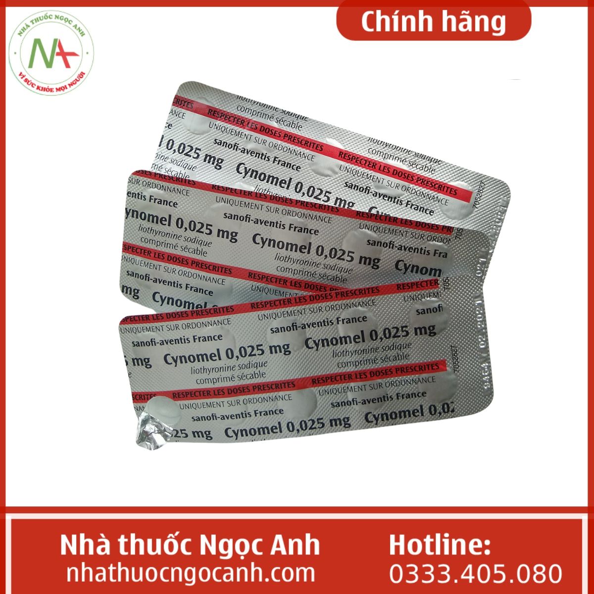 Thuốc Cynomel 0.025mg