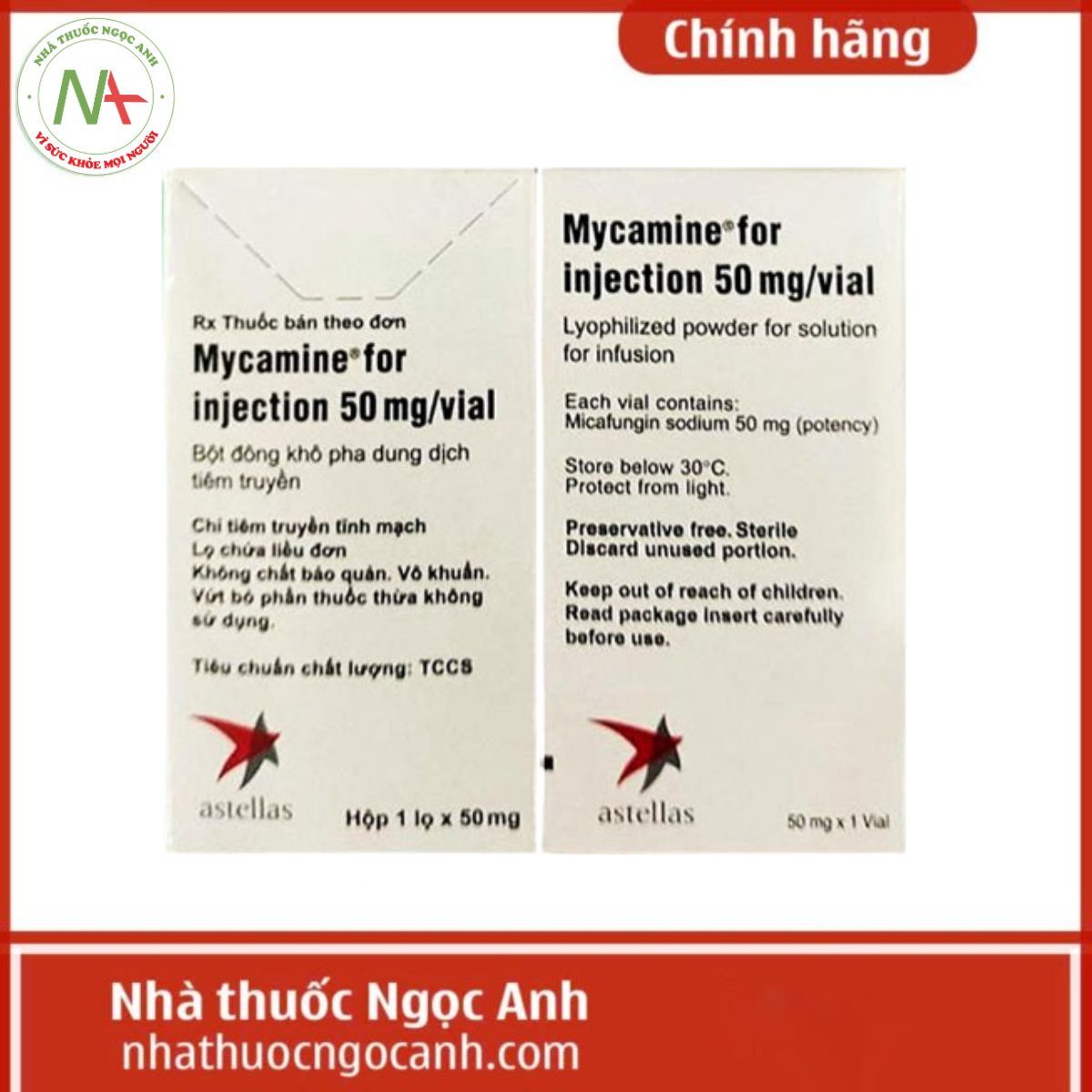 Mycamine for injection 50mg/vial