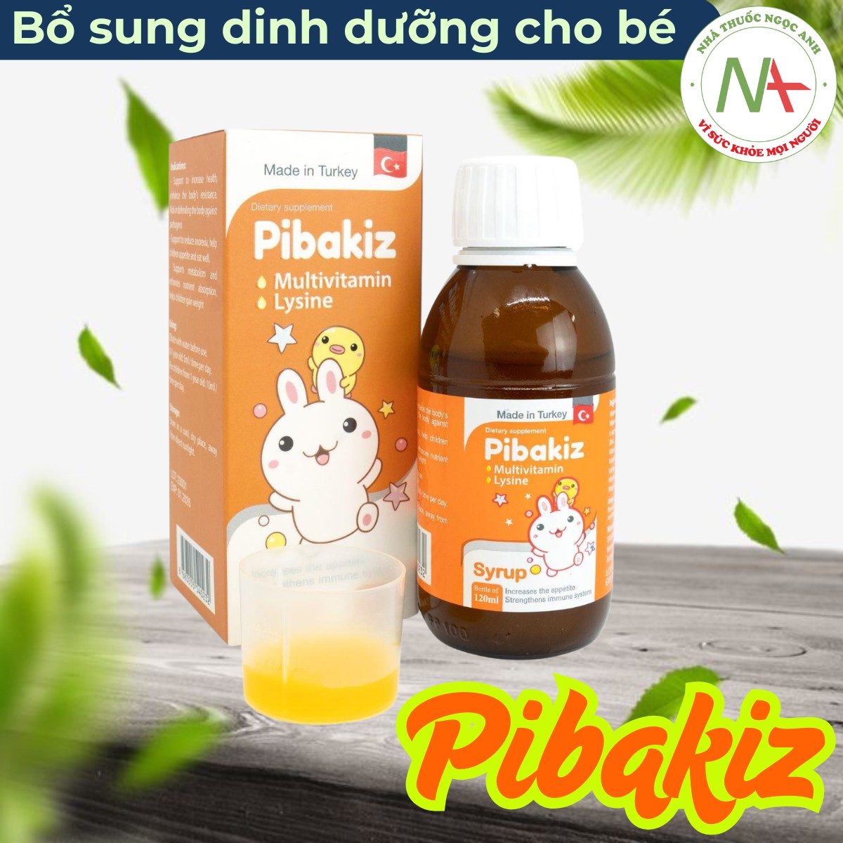 Pibakiz bổ sung dinh dưỡng cho trẻ