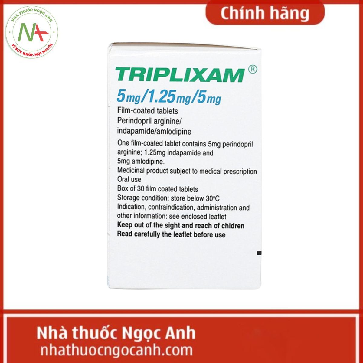 TRIPLIXAM 5mg/2.5mg/5mg