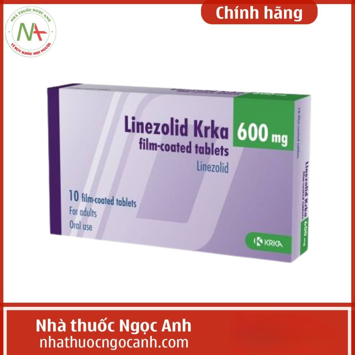Thuốc Linezolid Krka 600mg
