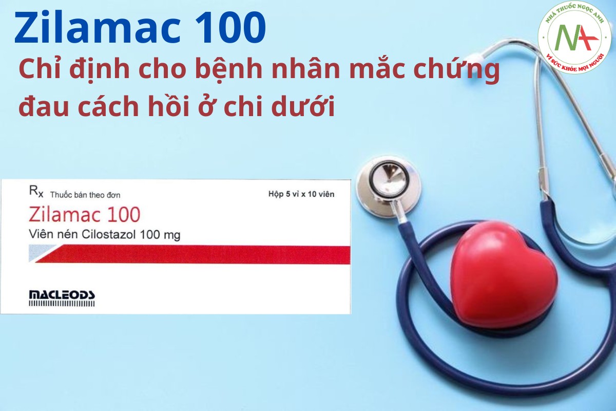 Zilamac 100 chỉ định cho bệnh nhân mắc chứng đau cách hồi ở chi dưới