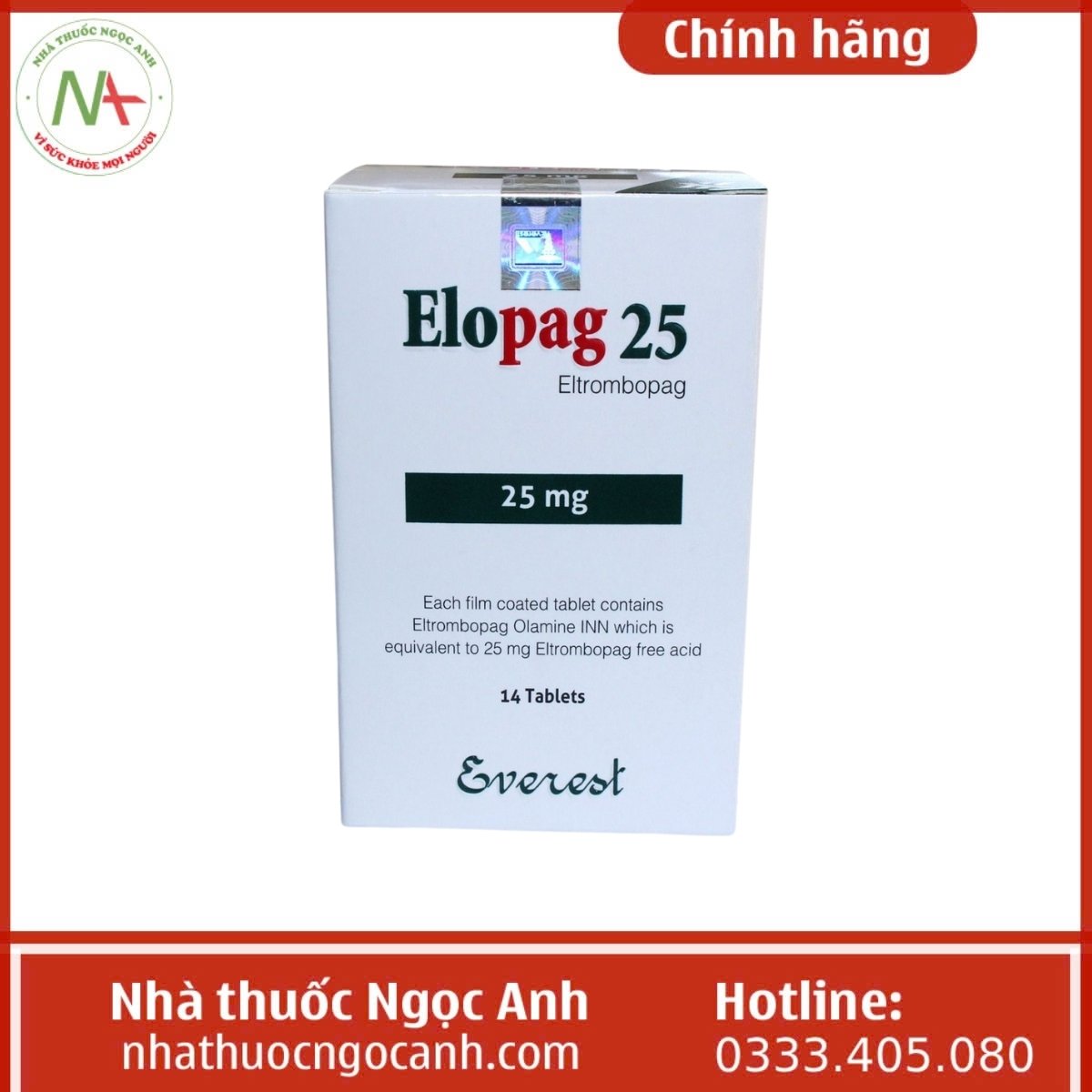 Thuốc Elopag 25 Everest