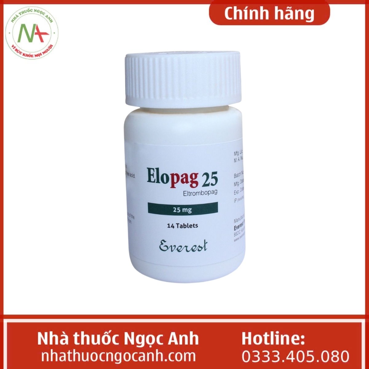 Thuốc Elopag 25 Everest
