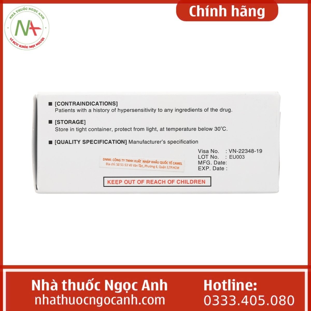 Thuốc Epeman Tab. 50mg