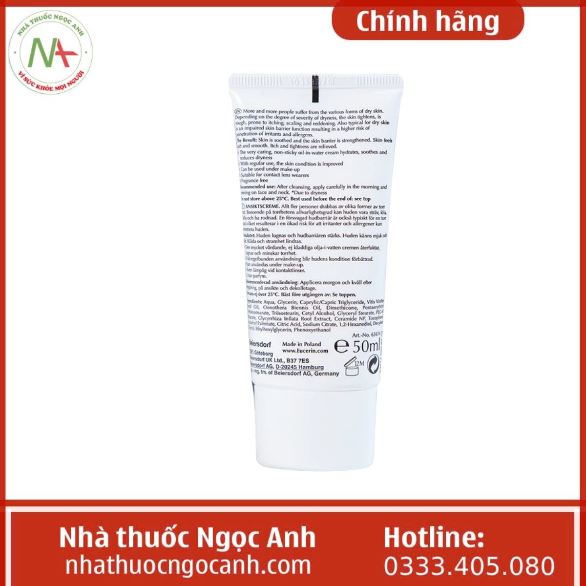 Eucerin Atocontrol Face 50ml