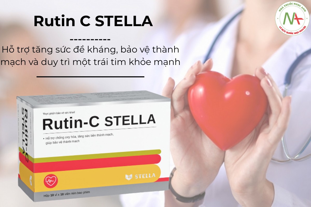 Rutin C STELLA hỗ trợ tăng sức đề kháng, bảo vệ thành mạch