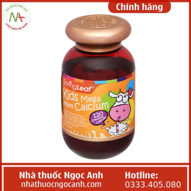 SpringLeaf Kids Mega Milky Calcium (Calcium) là thuốc gì, tác dụng gì?
