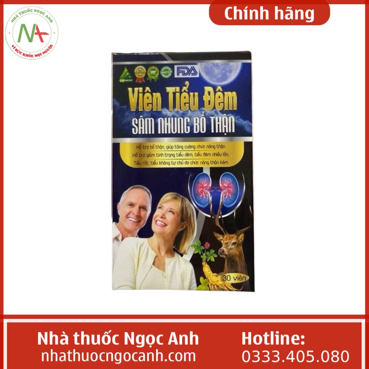 Viên tiểu đêm Sâm Nhung Bổ Thận