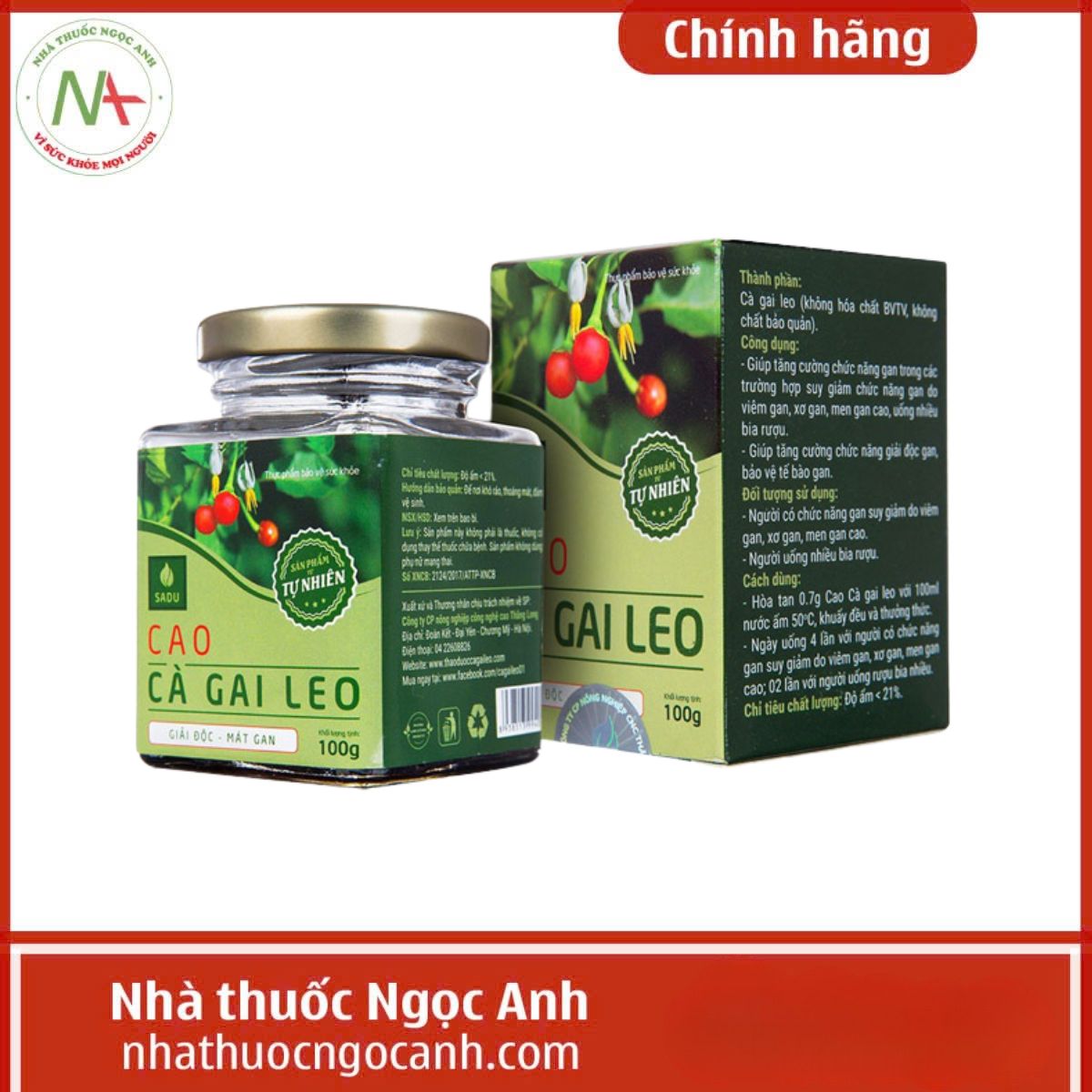 Cao cà gai leo Sadu