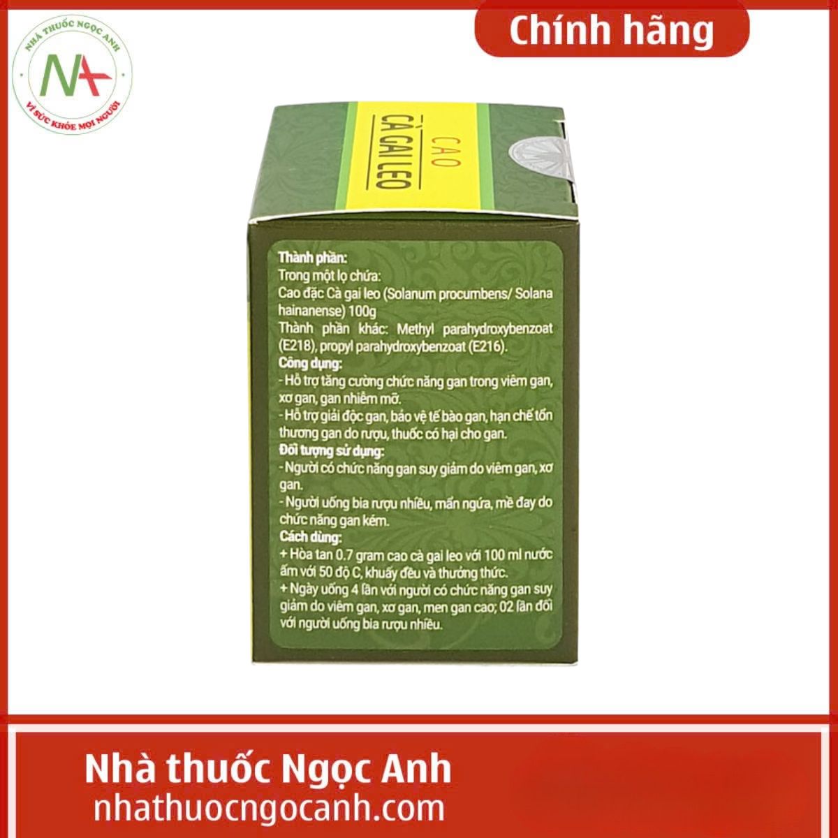 Cao cà gai leo Sadu