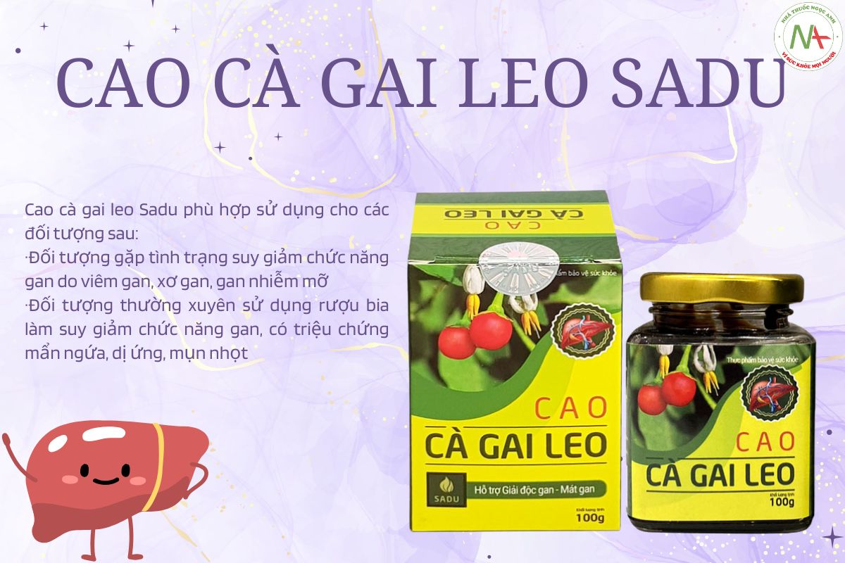 Đối tượng sử dụng Cao cà gai leo Sadu